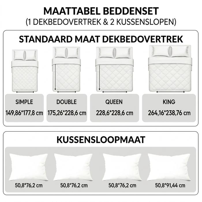 3-delt quiltet sengetøjssæt - Venner af Sneen