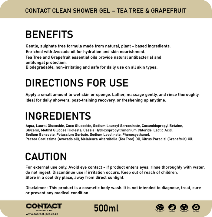 Contact Sport Shower gel - Clean