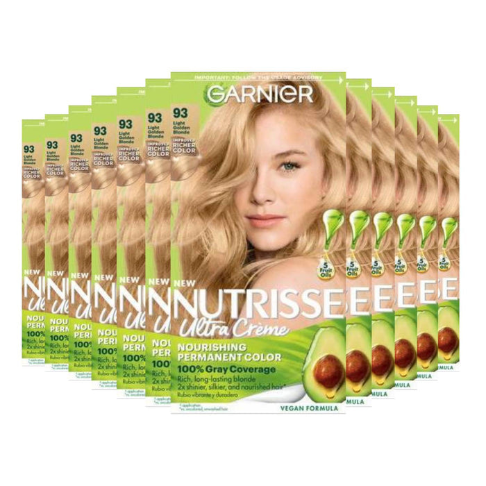 Garnier Nutrisse Nourishing Color Creme - Light Golden Blonde (93) - 12 Pack