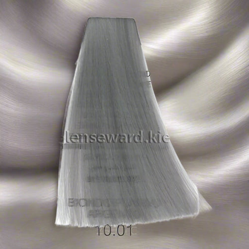 Lumia platinum silver blonde metallic hair colour for professional use only.