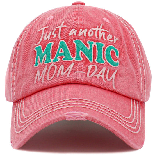 1472 - Just Another Manic Mom Day Hat - Hot Pink