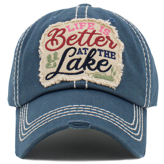 1485 - Life is Better At The Lake Hat - Blue