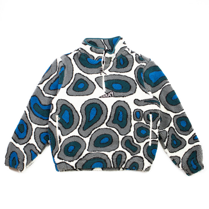 Amethist Geode Polar Fleece Pullover (Stone Blue)