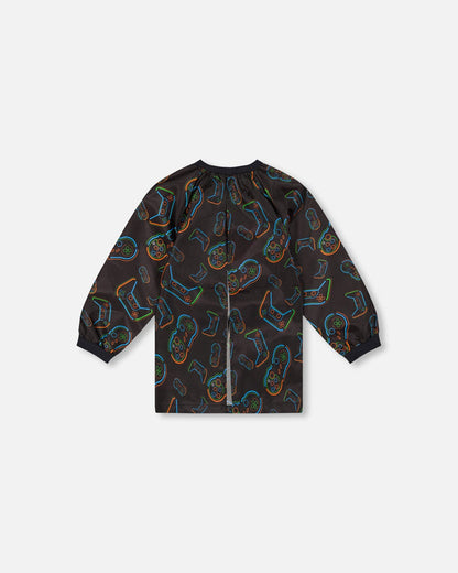 Apron Black Printed Controller-1