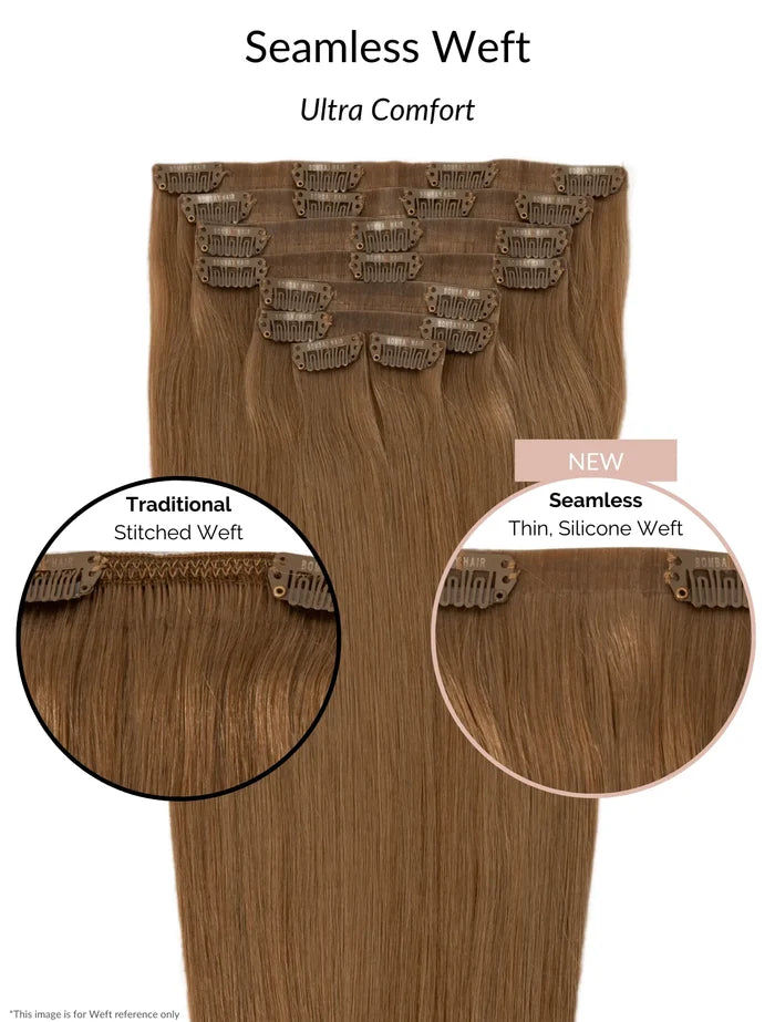 Ash Brown (8) Seamless Clip-Ins