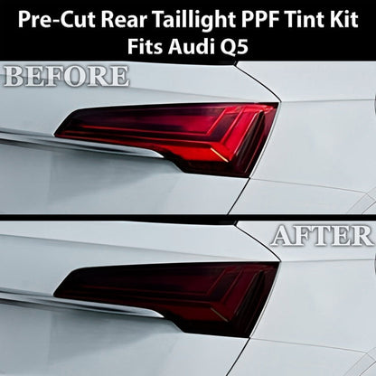 Audi Q5 SQ5 2021–2025 Dark Smoke Headlight & Taillight Tint Kit – Precut Vinyl Lens Overlays