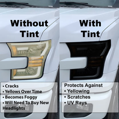 Full Headlight Taillight Precut Smoked PPF Tint Kit Overlay Film Fits Audi Q5 2021 - 2025 - Bogar Tech Designs