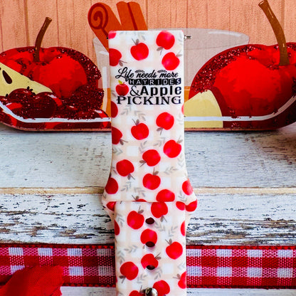 Autumn Apples Print Silicone Band For Samsung Watch
