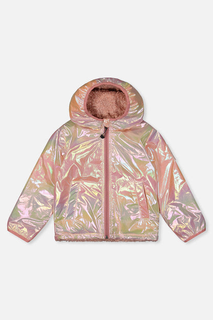 Baby Reversible Mid-Season Jacket Pink-2