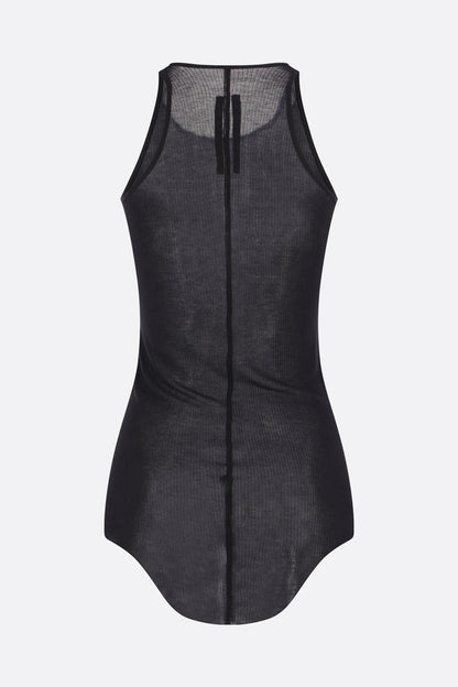 Basic tank top in rib jersey