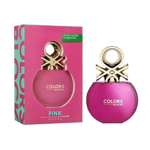 Bentton Colors Blocks Pink Eau De Toilette Spray For Women 2.7 oz (80mL) - ShanShar Beauty : The world of beauty.