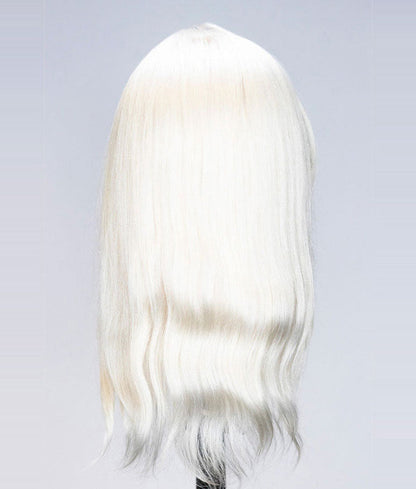 Bianca Platinum Blonde 100% Human Hair Mannequin for color deposit - 17 inch hair HairArt Int'l Inc.