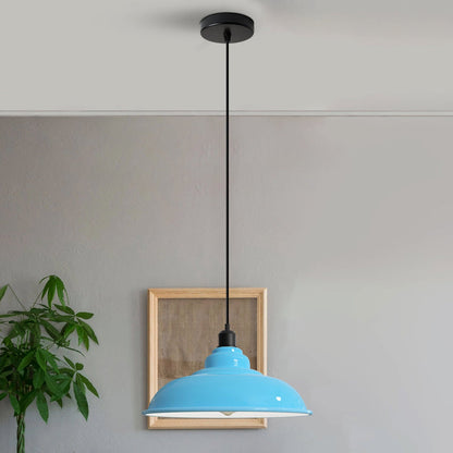 Blue Pendant Light Perfect for Kitchen Island or Bar Areas~3689