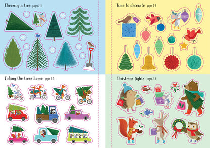 Book - Sparkly Christmas Trees Sticker Book - Spread 4