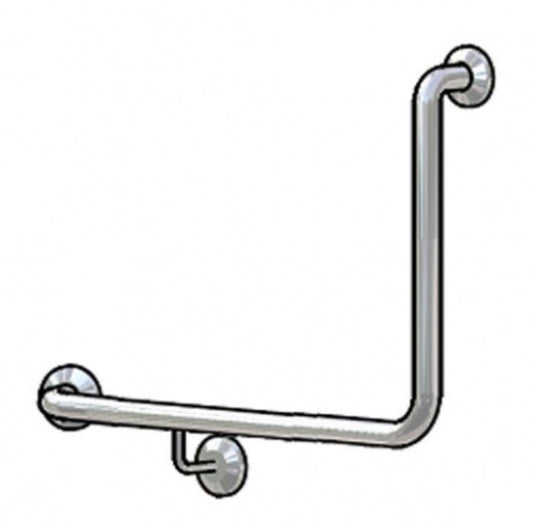 Bradley 832-2 Toilet Grab Rail 90 Degree Left Hand Peened Grip