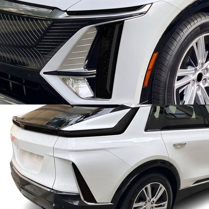 Cadillac Lyriq 2023–2026 Dark Smoke Headlight & Taillight Tint Kit – Precut Vinyl Lens Overlays