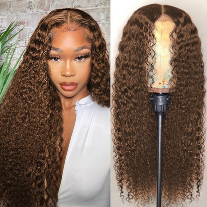 glueless human hair wigs, pre-plucked with 180% density for fuller waves.