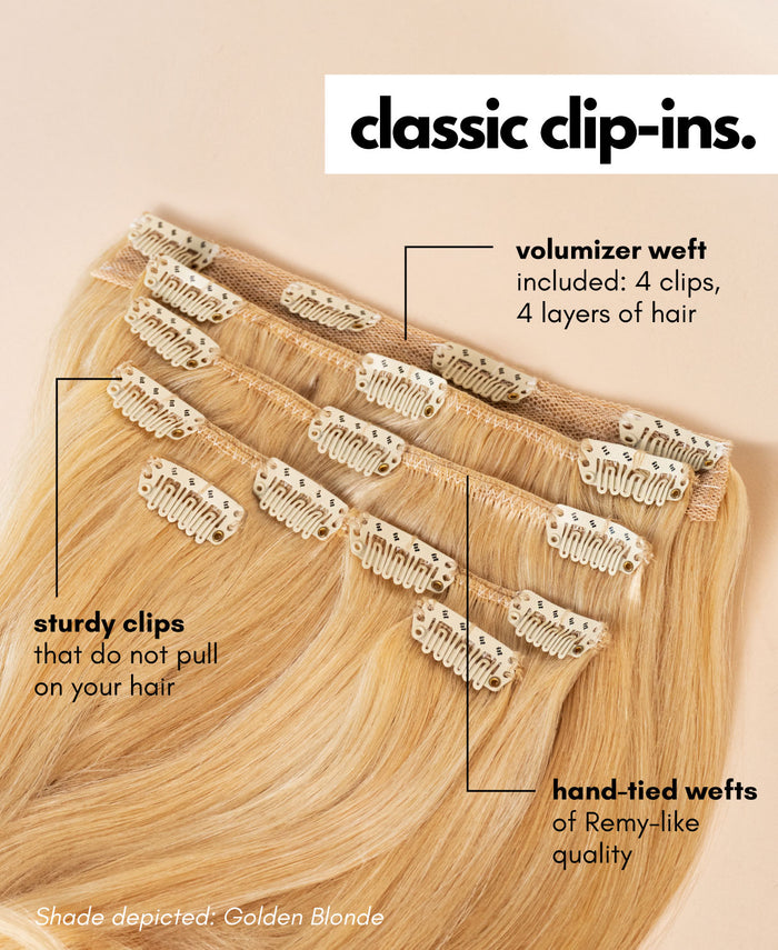 clip-in hair extensions dark brown.