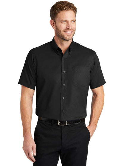 no-logo CornerStone Short Sleeve SuperPro Twill Shirt-Regular-Cornerstone-Thread Logic