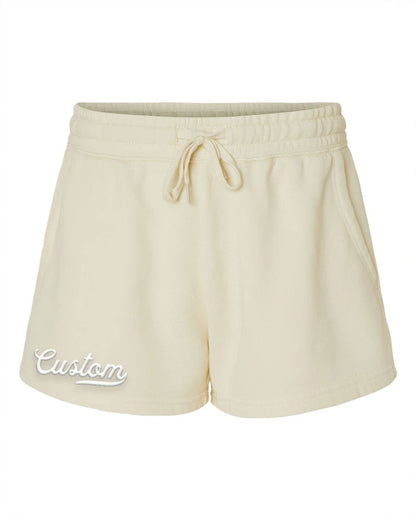CUSTOM Puff Print Women's Wave Wash Shorts