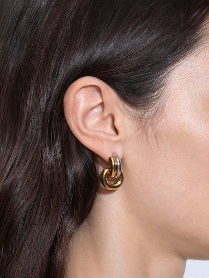 Cyrus Palladium-Plated Hoop Earrings
