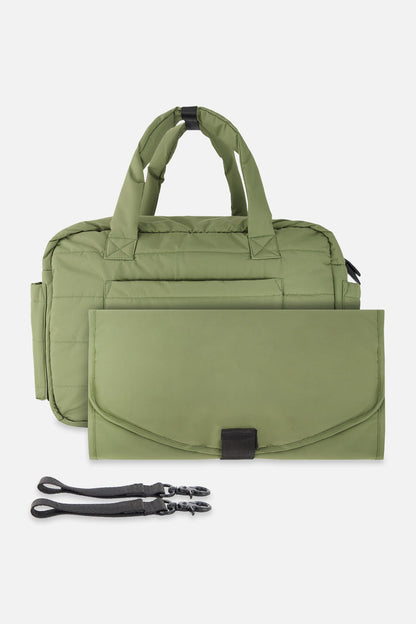 Diaper Bag With Changing Mat Olive Green-3