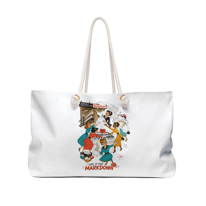 Filene’s Basement Running of the Brides Mid Century Tote Bag