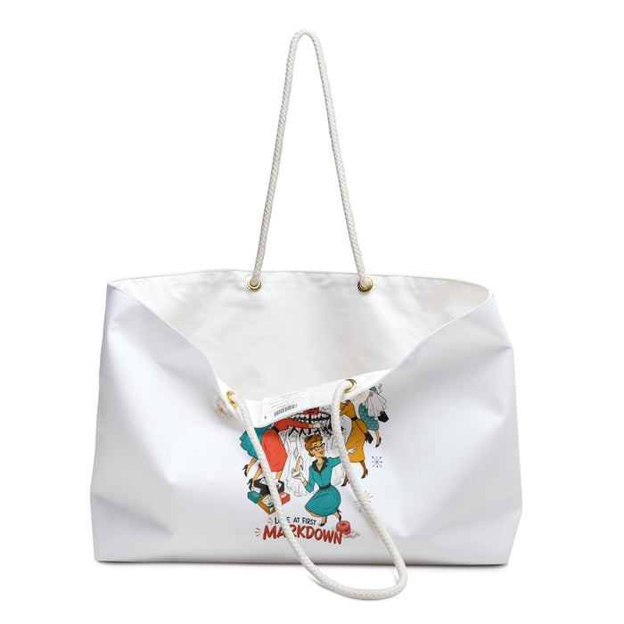 Filene’s Basement Running of the Brides Mid Century Tote Bag