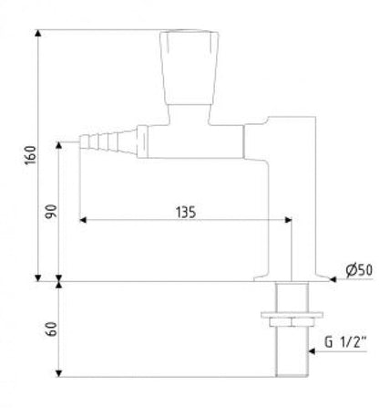 Gentec DURA301 Hob Mounted Laboratory Tap