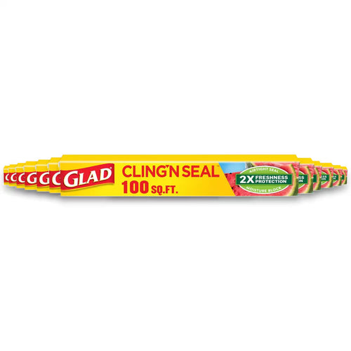 Glad ClingWrap – 100 ft Roll – 16 Pack