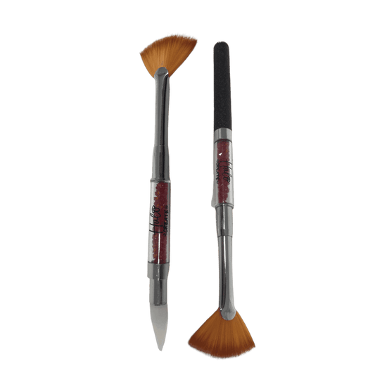 PURE NAILS Halo Create Combo Fan Brush &amp; Diamante Pick Up