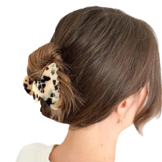 Handcrafted Hair Claw Clip - Tortoise Shell