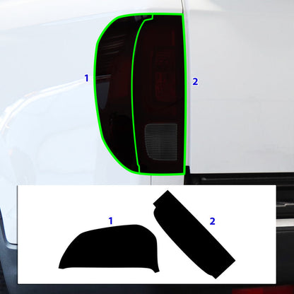 Full Headlight Taillight Precut Smoked PPF Tint Kit Film Overlay Fits Honda Ridgeline 2017 - 2025 - Bogar Tech Designs
