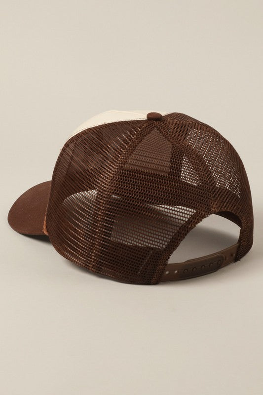 Howdy Cowboy Two Tone Trucker Hat