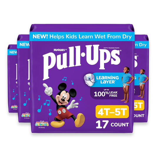 Huggies Pull-Ups Boys Training Underwear 4T–5T - 17 Ct - 4 Pack