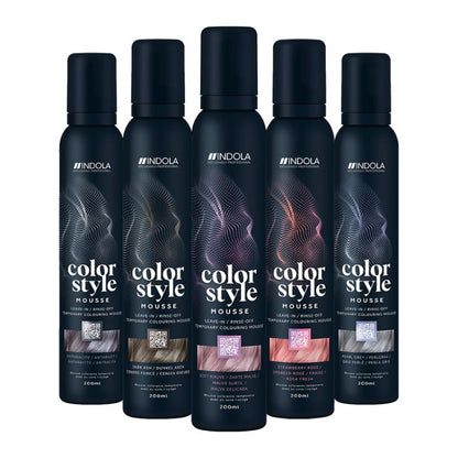 Indola Professional Color Style Mousse 200ml - Silver Lavender