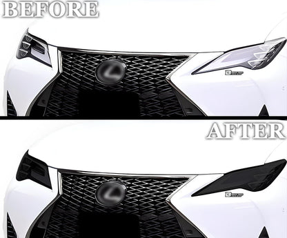 Full Headlight Taillight Precut Smoked PPF Tint Kit Film Overlay Fits Lexus RC 2019 - 2023 - Bogar Tech Designs