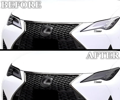 Full Headlight Taillight Precut Smoked PPF Tint Kit Film Overlay Fits Lexus RC 2019 - 2023 - Bogar Tech Designs