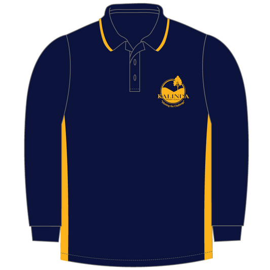 Long Sleeve Panel Polo