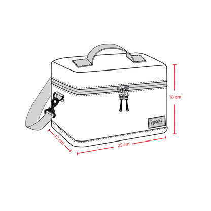Lunch Box Navy Dinosaur Print-3