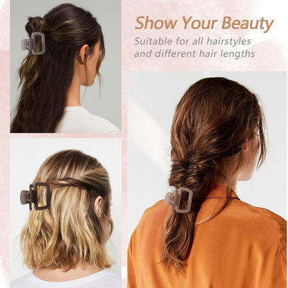 Matte Square Hair Claw Clip 1 Pcs - DIOEX