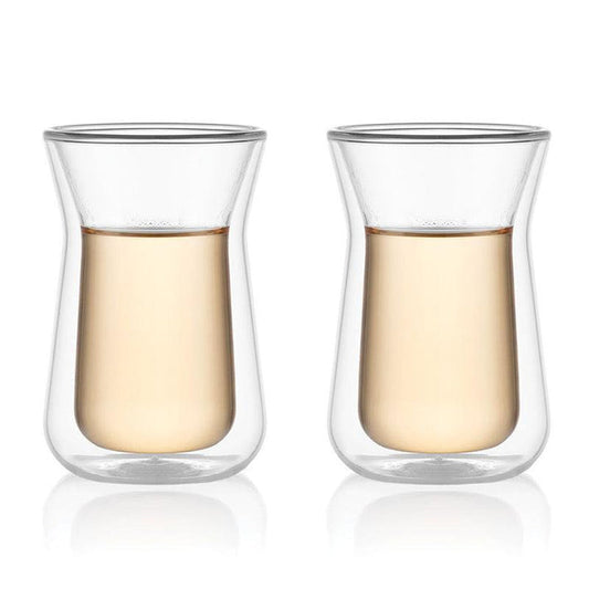 Bodum Melior Double Wall Tea Glass Set Of 2 - 100ml - Waha Lifestyle