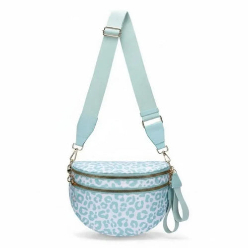 Nylon Leopard Sling/Crossbody Bag