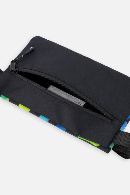 Pencil Case Blue Checkered Print-3