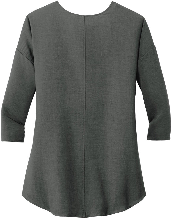 no-logo Port Authority Ladies Concept 3/4-Sleeve Soft Split Neck Top-Regular-Port Authority-Thread Logic