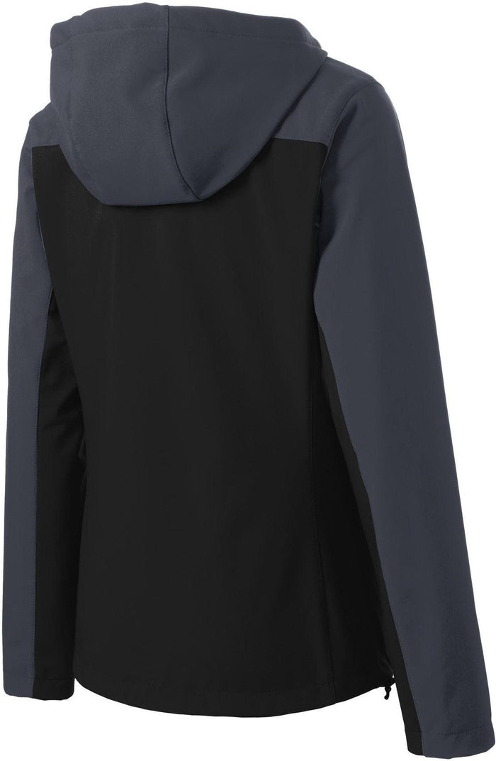 no-logo Port Authority Ladies Hooded Core Soft Shell Jacket-Regular-Port Authority-Thread Logic