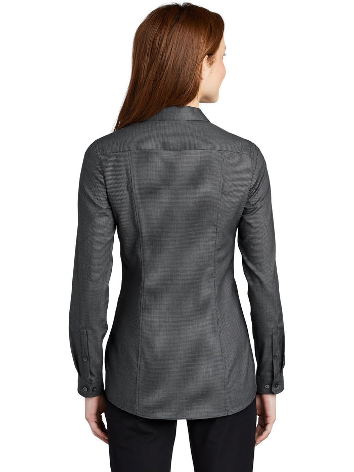 no-logo Port Authority Ladies Pincheck Easy Care Shirt-Active-Port Authority-Thread Logic