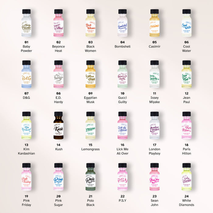 Premium Body Fragrance Oil - Inspired by London Playboy (0.5 fl. oz. / 15 ml)