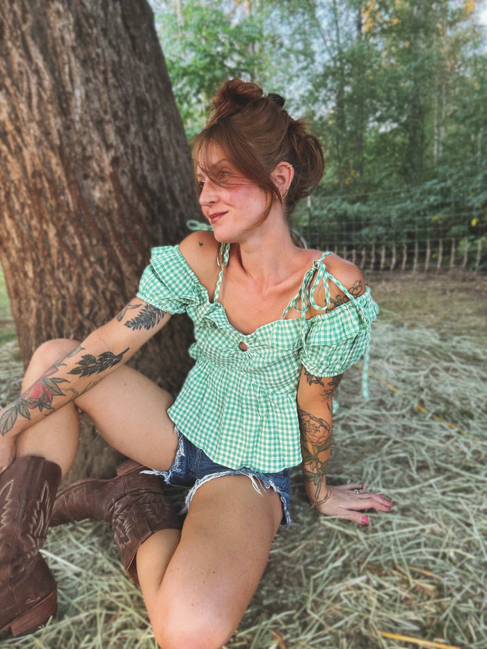 Presley Gingham Top