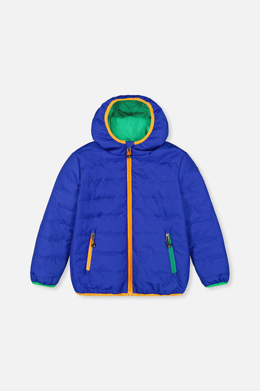 Quilted Mid-Season Jacket Royal Blue-0